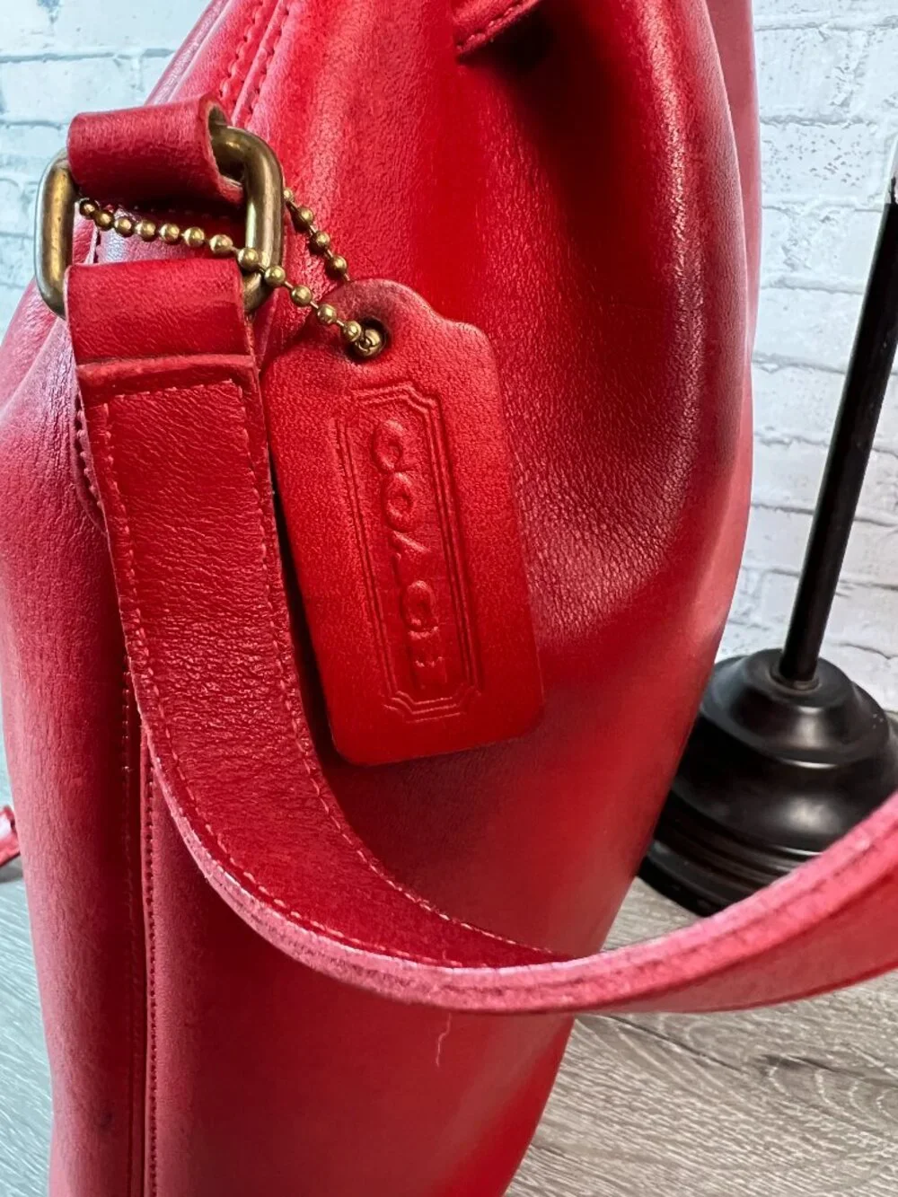 Pre 1994 Vintage Coach Nicholas Drawstring Bucket Bag - Picture 5 of 8